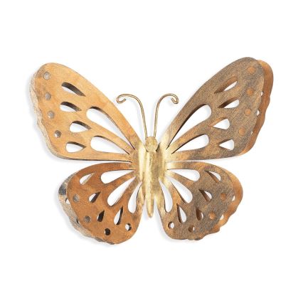 Sieninė dekoracija 32x29 cm drugelis metalas