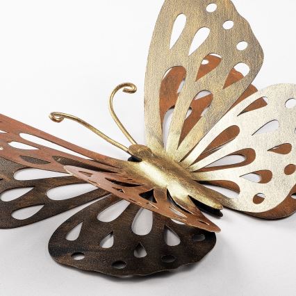 Sieninė dekoracija 32x29 cm drugelis metalas