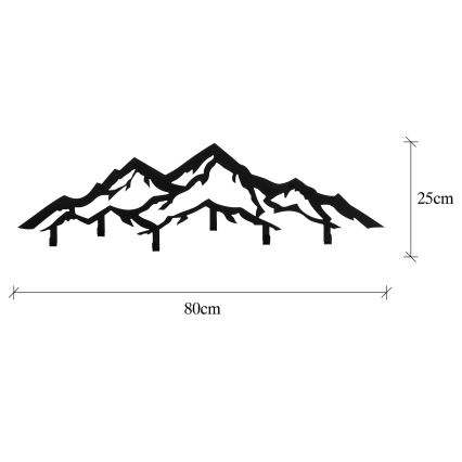 Sieninė kabykla 25x80 cm kalnai