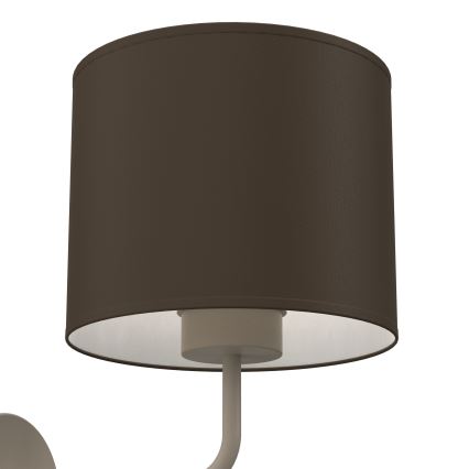 Sieninė lempa ARDEN 1xE27/15W/230V, smėlinė/ruda