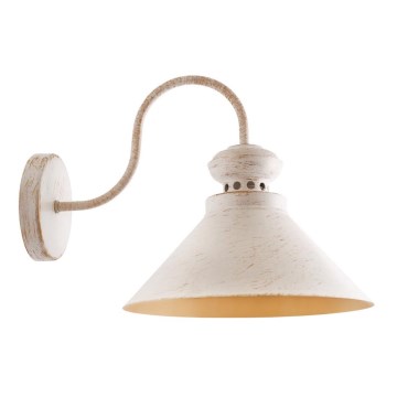 Sieninė lempa LOFT 1xE14/40W/230V balta/aukso