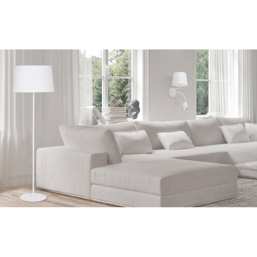 Sieninė lempa MAJA 1xE27/15W/230V + 1xGU10/10W/230V balta