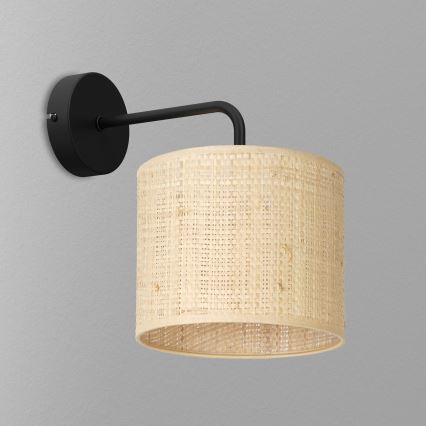 Sieninė lempa RATTAN 1xE27/60W/230V rotango