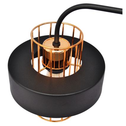 Sieninė lempa VOLTA 1xE27/15W/230V 34 cm juoda/aukso