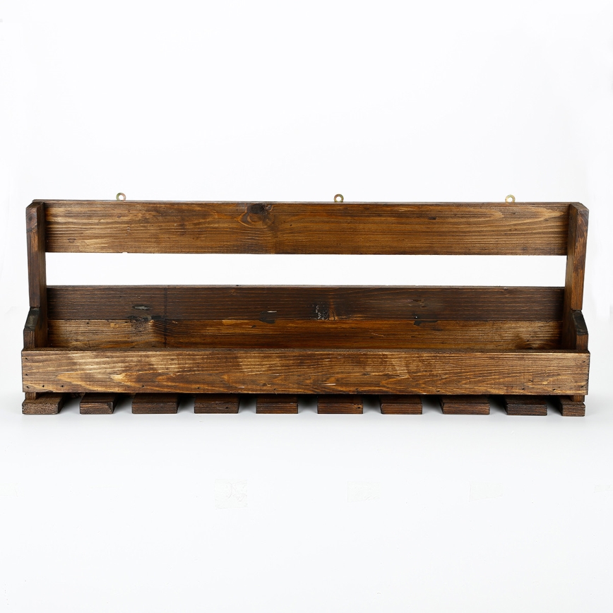 Sieninė lentyna 28x102 cm eglė ruda