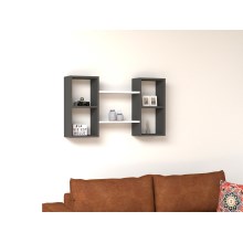 Sieninė lentyna BAMBI 60x105 cm antracito/balta