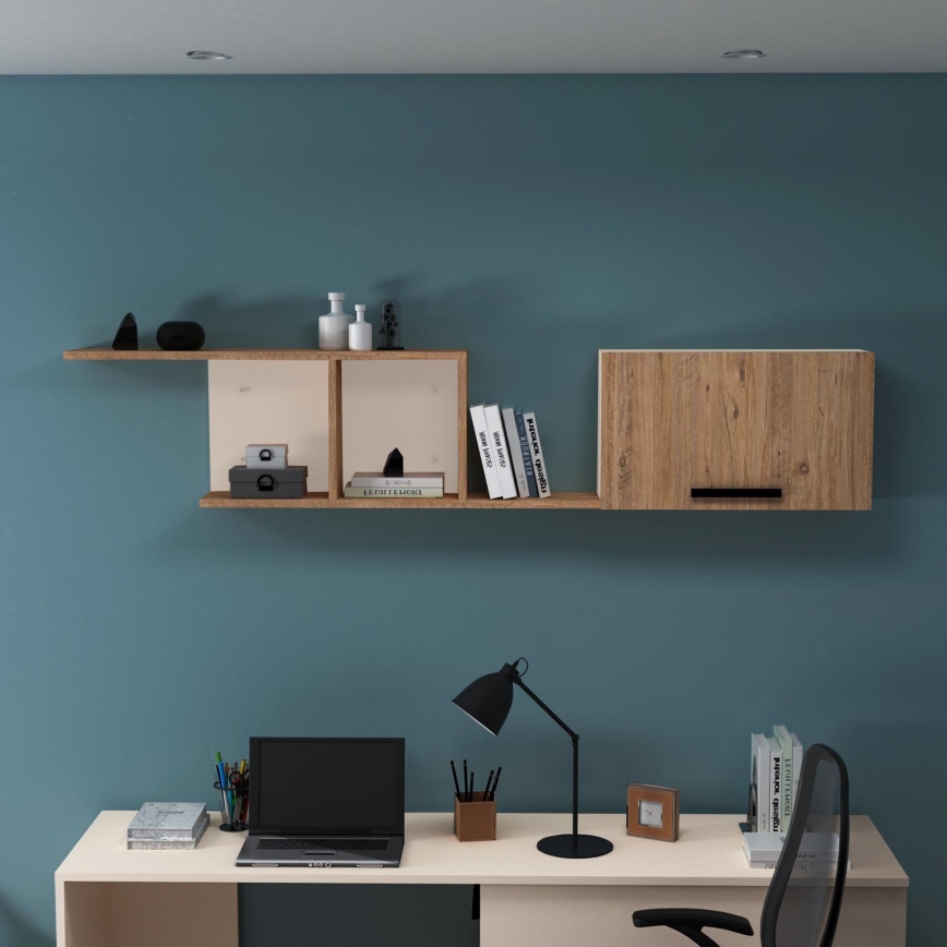 Sieninė lentyna NEWRA 35x150 cm Atlanto pušis