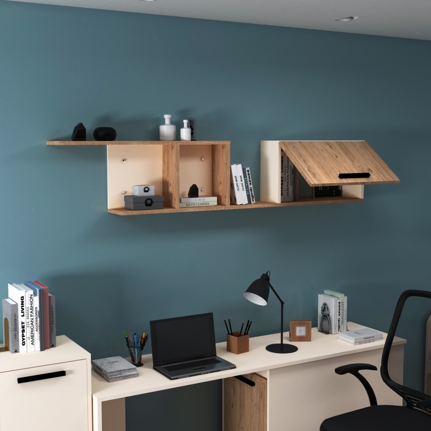 Sieninė lentyna NEWRA 35x150 cm Atlanto pušis