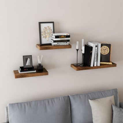 Sieninė lentyna SHELFY, ruda