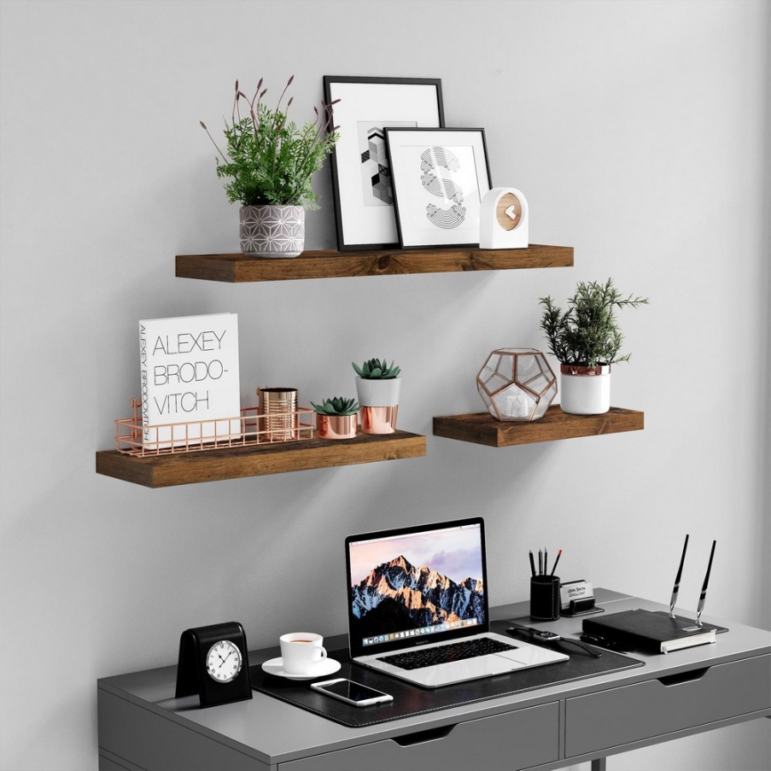 Sieninė lentyna SHELFY, ruda