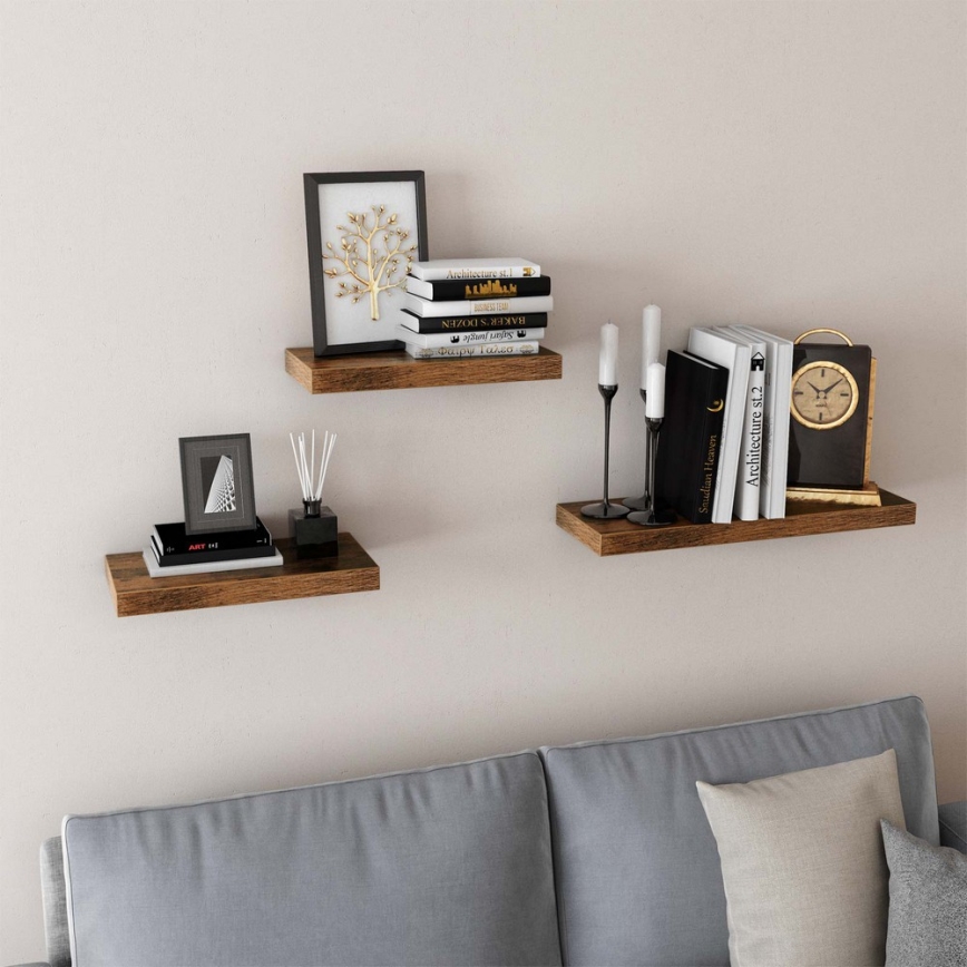 Sieninė lentyna SHELFY, ruda