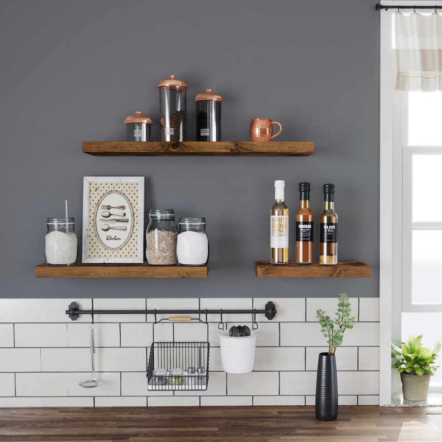 Sieninė lentyna SHELFY, ruda