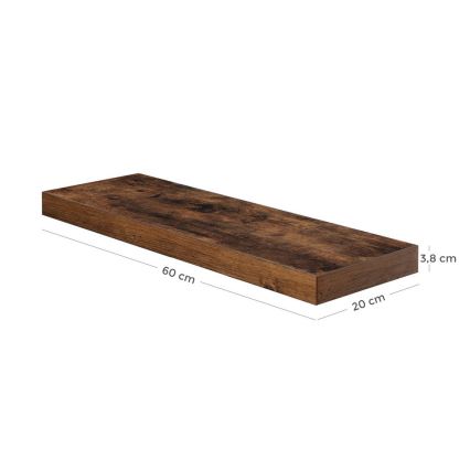 Sieninė lentyna SHELFY, ruda