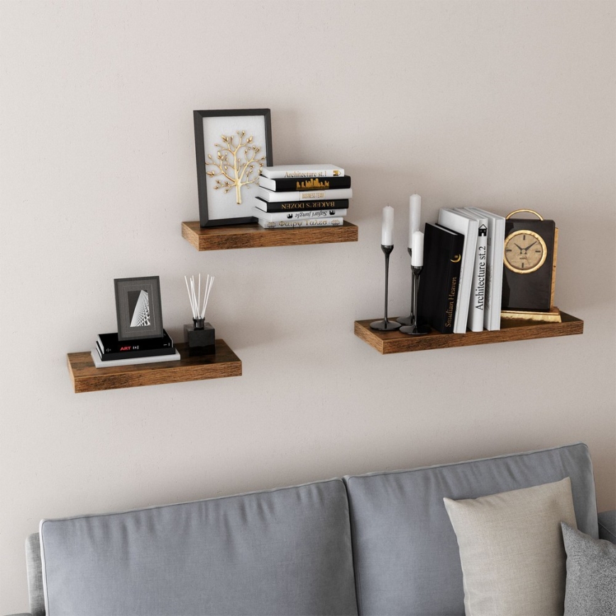 Sieninė lentyna SHELFY, ruda