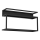 Sieninė lentyna su LED apšvietimu SHELF 33x60 cm juoda