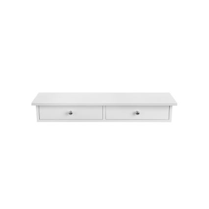 Sieninė lentyna su skyreliais SHELFY, balta