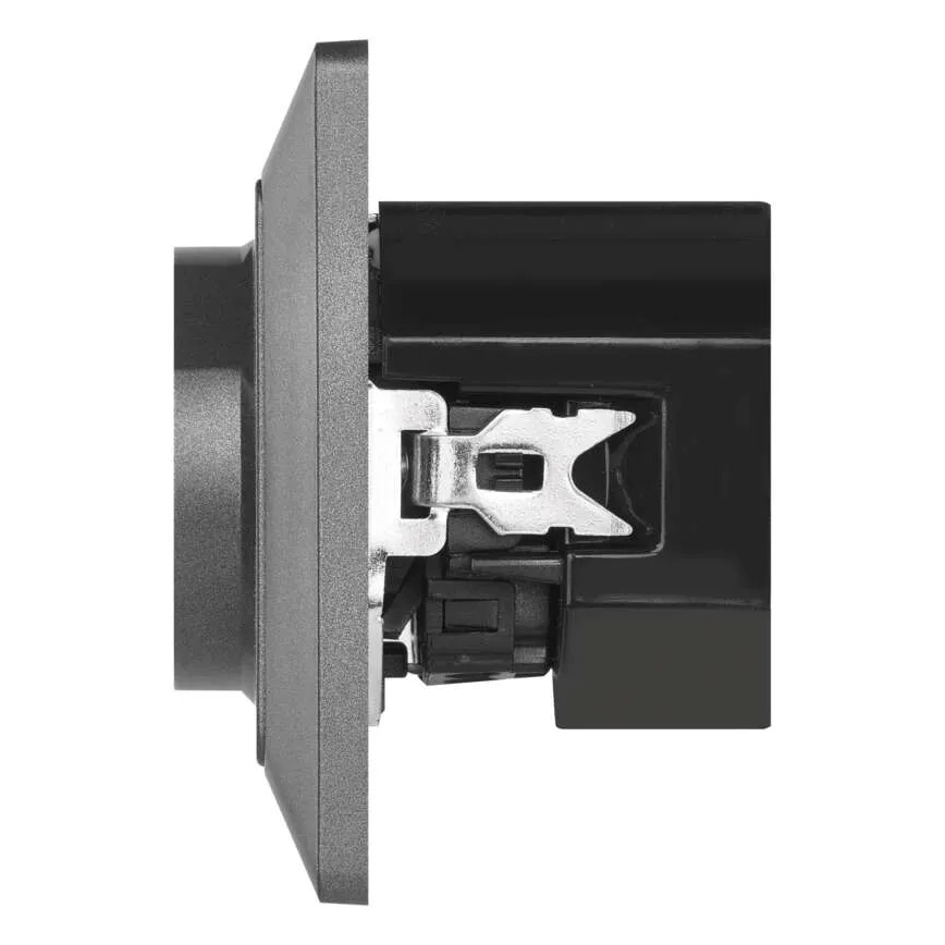 Sieninė rozetė su USB-A+USB-C FRENCH 250V/16A antracitas