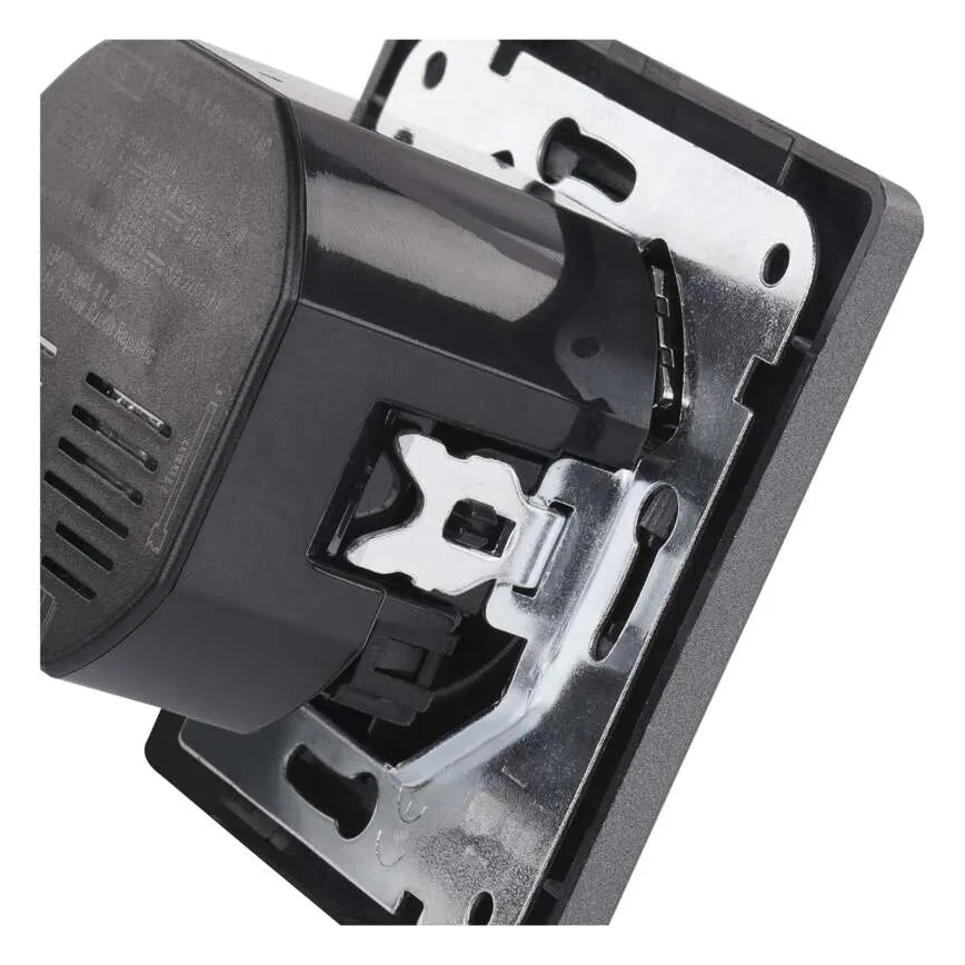 Sieninė rozetė su USB-A+USB-C FRENCH 250V/16A antracitas