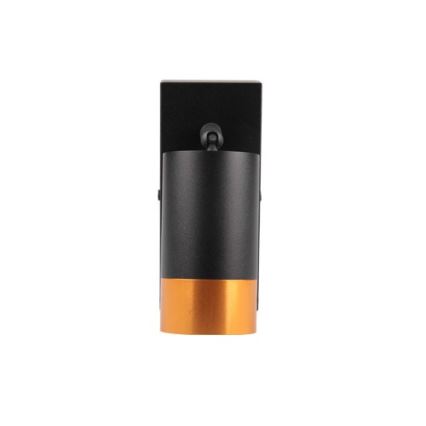 Sieninis akcentinis šviestuvas 1xGU10/35W/230V juoda/auksas
