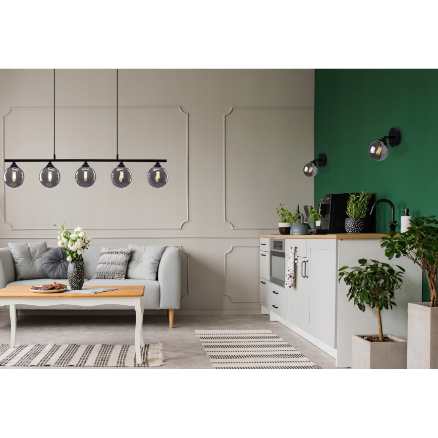 Sieninis akcentinis šviestuvas IMAGINE 1xG9/40W/230V juoda/dūminis