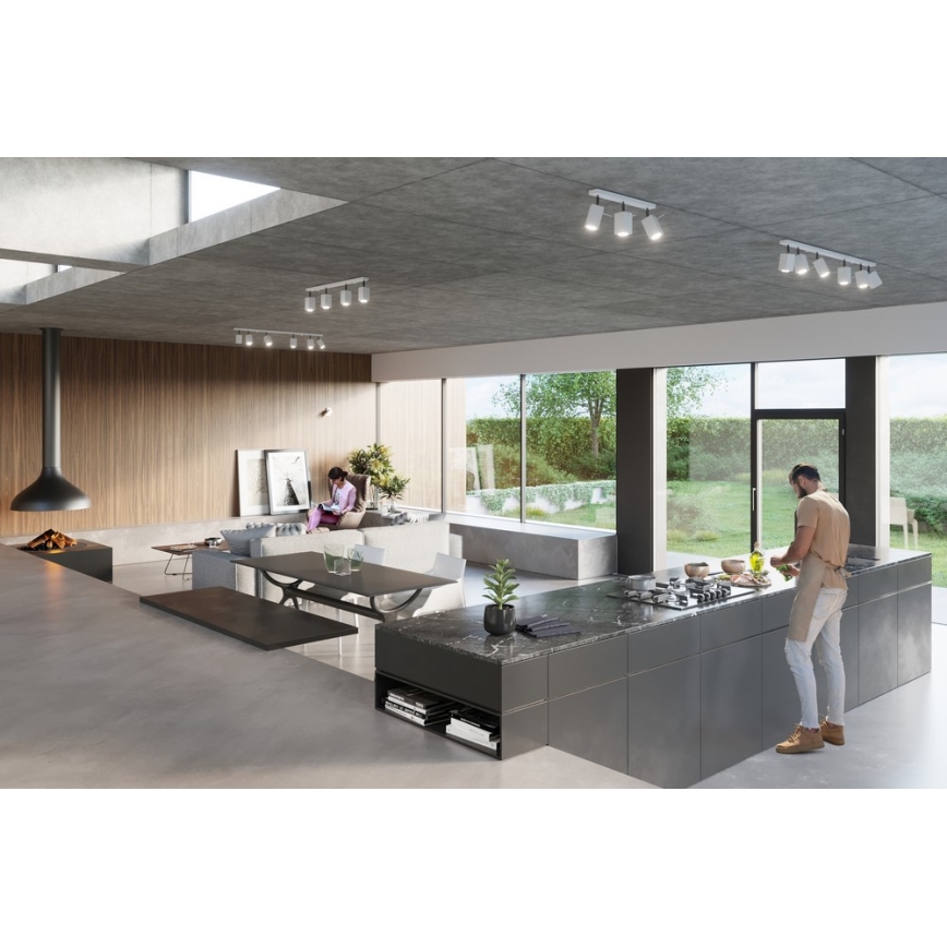 Sieninis akcentinis šviestuvas MERIDA 1xGU10/40W/230V balta