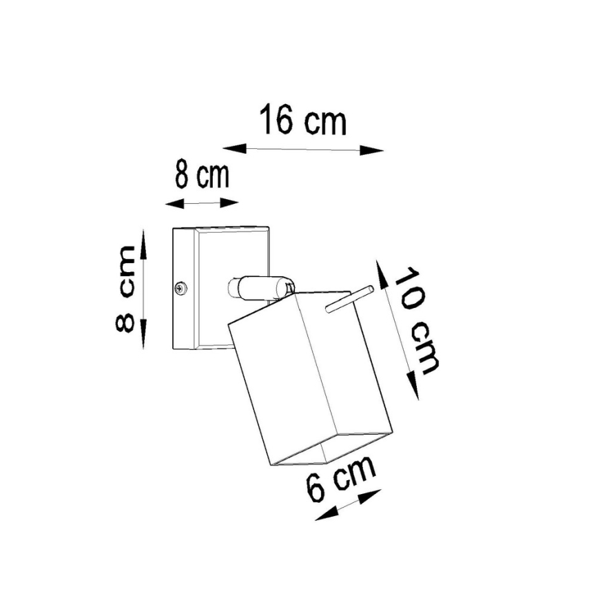 Sieninis akcentinis šviestuvas MERIDA 1xGU10/40W/230V juoda