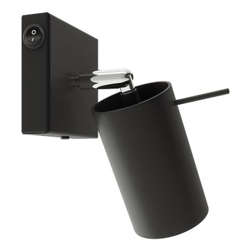 Sieninis akcentinis šviestuvas RING 1xGU10/10W/230V juoda