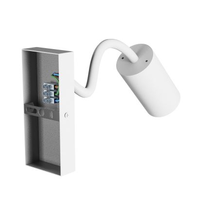 Sieninis akcentinis šviestuvas SQUALLA VARIOSA 1xGU10/10W/230V balta