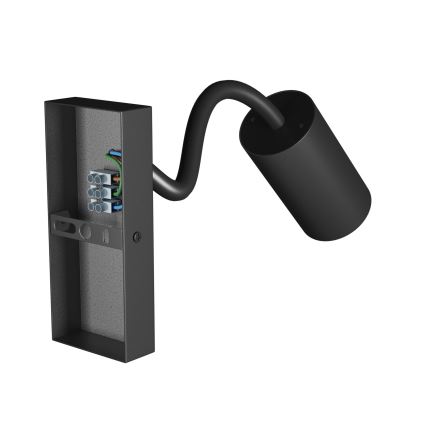 Sieninis akcentinis šviestuvas SQUALLA VARIOSA 1xGU10/10W/230V juoda