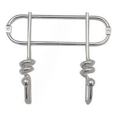 Sieninis kabykla TWIST 13,5x16,5 cm blizgus chromas