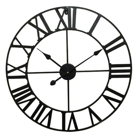 Sieninis laikrodis 1xAA d. 60 cm juodos spalvos