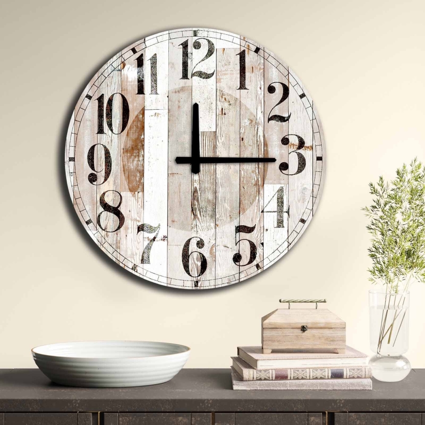 Sieninis laikrodis 50 cm 1xAA rudas