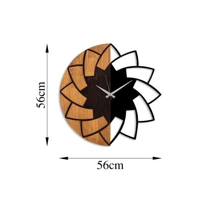 Sieninis laikrodis diametras 56 cm 1xAA medis/metalas