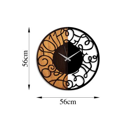 Sieninis laikrodis diametras 56 cm 1xAA medis/metalas