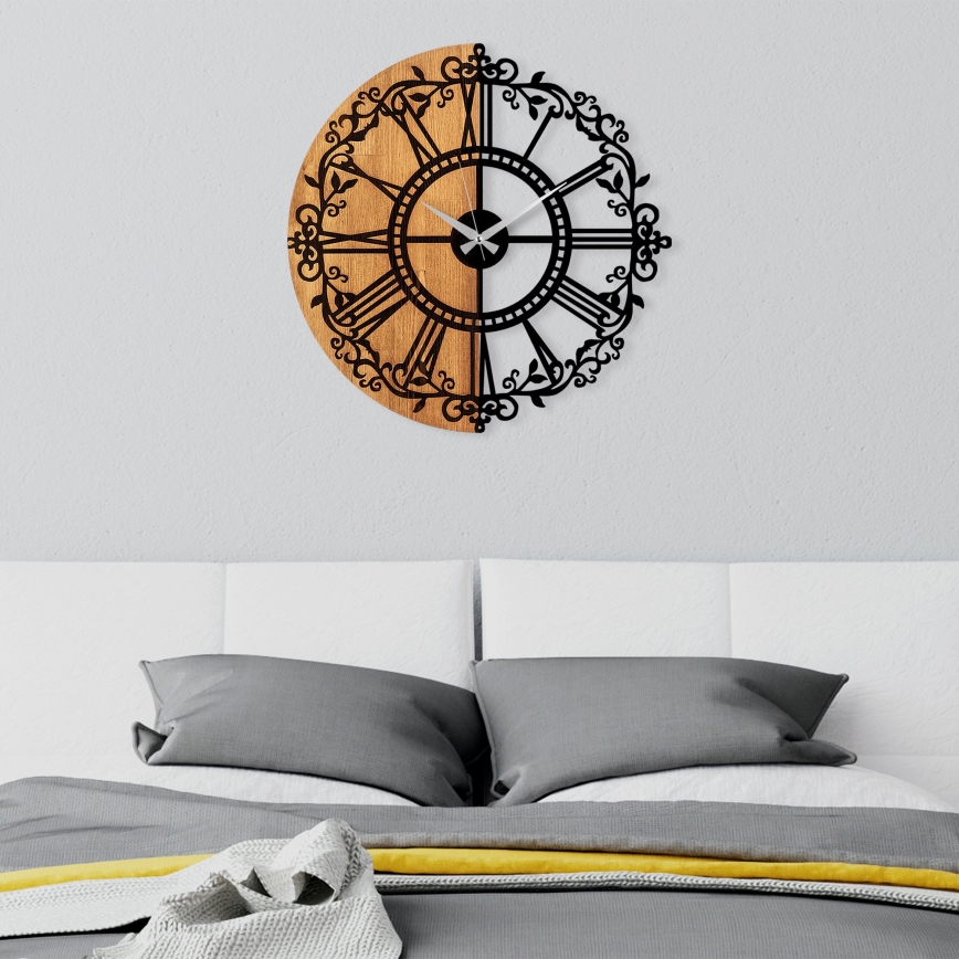 Sieninis laikrodis diametras 56 cm 1xAA medis/metalas