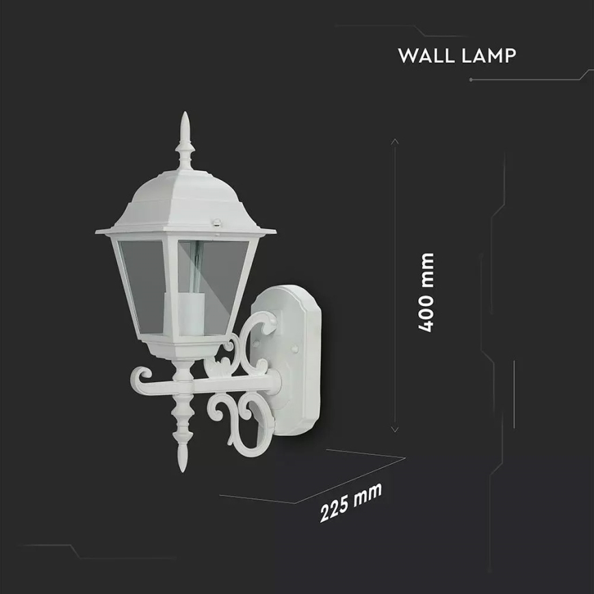 Sieninis lauko šviestuvas 1xE27/60W/230V IP44