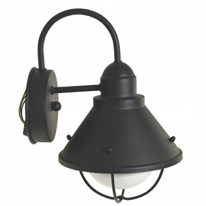 Sieninis lauko šviestuvas LAVINA 1xE27/60W/230V IP44 juodas