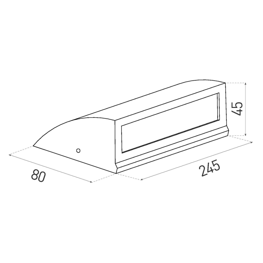 Sieninis LED lauko šviestuvas LED/10W/230V IP54