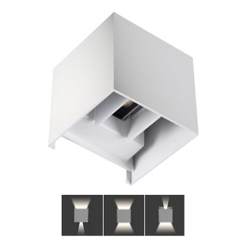 Sieninis LED lauko šviestuvas REKA LED/7W/230V IP54 baltas