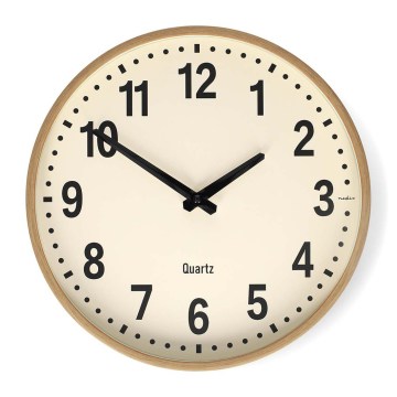 Sieninis medinis laikrodis, Ø 30,8 cm, 1xAA