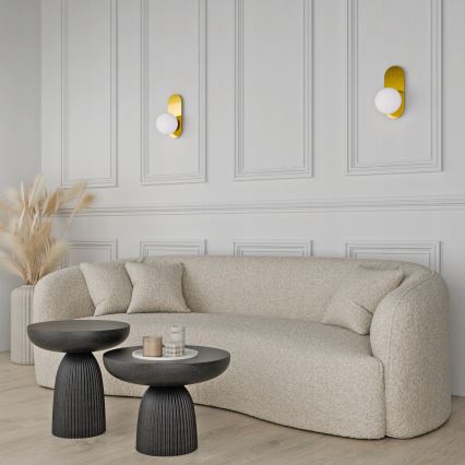 Sieninis šviestuvas 1xE27/40W/230V auksinis/baltas