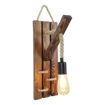 Sieninis šviestuvas AHSAP 1xE27/40W/230V pušis, riešutas