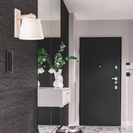 Sieninis šviestuvas AIDA 1xE27/60W/230V ąžuolas