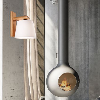 Sieninis šviestuvas AIDA 1xE27/60W/230V ąžuolas