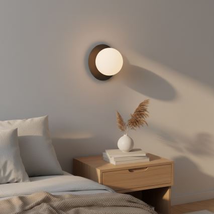 Sieninis šviestuvas AMERICANA 1xG9/8W/230V juodas