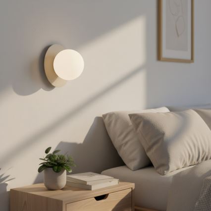 Sieninis šviestuvas AMERICANA 1xG9/8W/230V smėlio spalvos