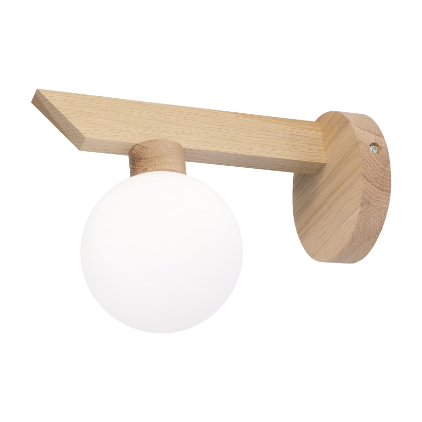 Sieninis šviestuvas ANTONIO 1xG9/5W/230V ąžuolas/balta