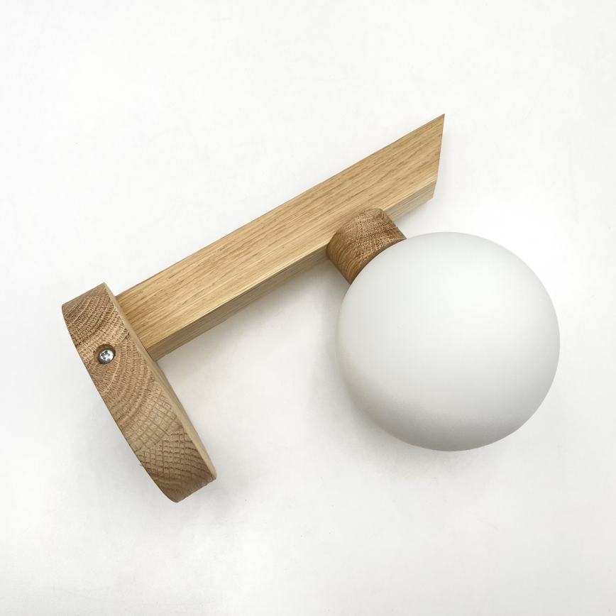 Sieninis šviestuvas ANTONIO 1xG9/5W/230V ąžuolas/balta