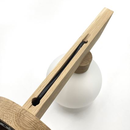 Sieninis šviestuvas ANTONIO 1xG9/5W/230V ąžuolas/balta