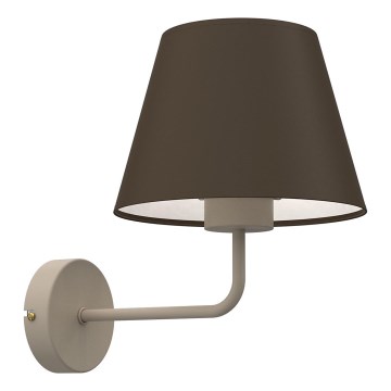 Sieninis šviestuvas ARDEN 1xE27/15W/230V smėlinė/ruda